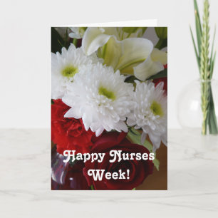 Happy Nurses Week!- Floral Bouquet Kaart