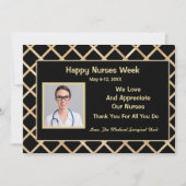 Happy Nurses Week Fotowaardering Medische Kaart (Voorkant)