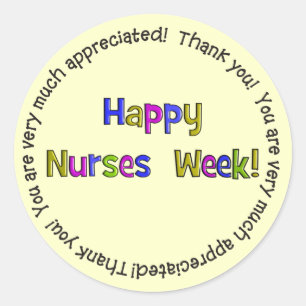 Happy Nurses Week Gifts Ronde Sticker
