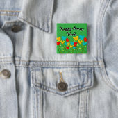 Happy Nurses Week Groene Buttonnen Vierkante Button 5,1 Cm (In situ)