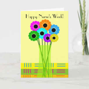 Happy Nurses Week Kaart Floral