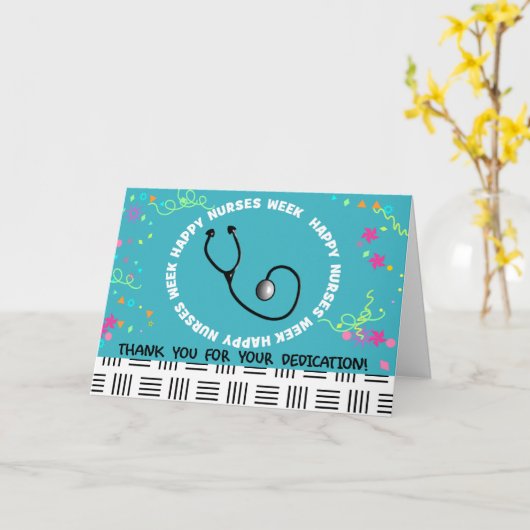Happy Nurses Week Kaart III (Gele Bloem)