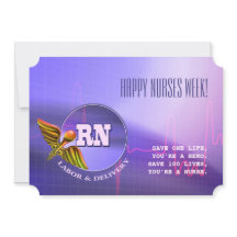 Happy Nurses Week. Medical Caduceus