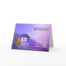 Happy Nurses Week. Medische Caduceus-Kaart