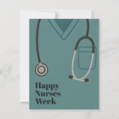 Happy Nurses Week Nurse Appreciation  Bedankkaart (Voorkant)