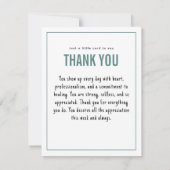 Happy Nurses Week Nurse Appreciation  Bedankkaart (Achterkant)