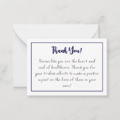 Happy Nurses Week Nurse Appreciation Notitiekaartje (Achterkant)