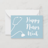 Happy Nurses Week Nurse Appreciation Notitiekaartje (Voorkant)