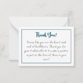 Happy Nurses Week Nurse Appreciation Notitiekaartje (Achterkant)