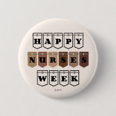 Happy Nurses Week Nurse Appreciation Ronde Button 5,7 Cm (Voorkant)