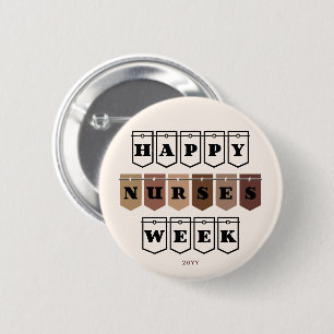 Happy Nurses Week Nurse Appreciation Ronde Button 5,7 Cm