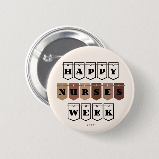 Happy Nurses Week Nurse Appreciation Ronde Button 5,7 Cm (Voorkant /achterkant)
