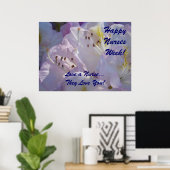 Happy Nurses Week, poster houdt van een verpleeghu (Thuiskantoor)