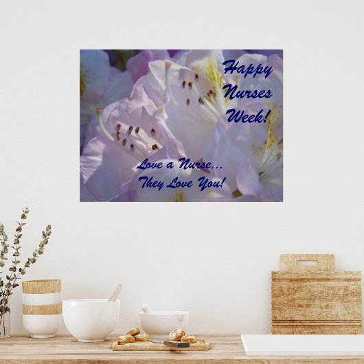 Happy Nurses Week, poster houdt van een verpleeghu (Keuken)