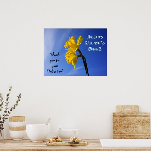 Happy Nurse's Week posters Bedankt Dedication (Keuken)