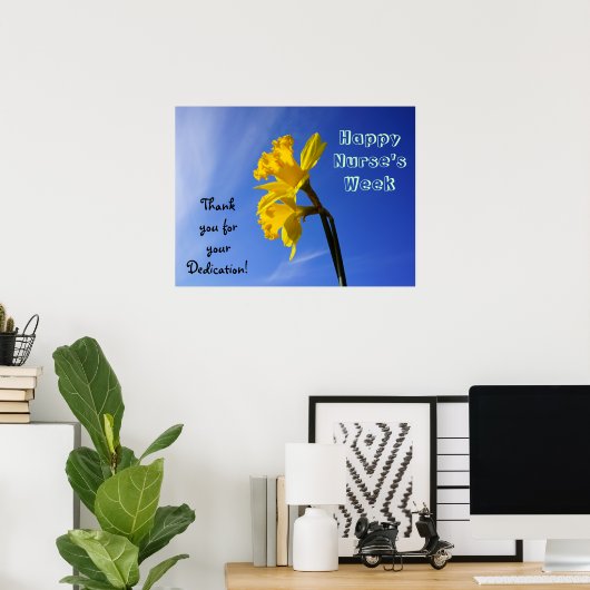Happy Nurse's Week posters Bedankt Dedication (Thuiskantoor)
