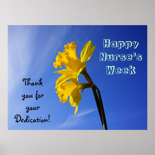 Happy Nurse's Week posters Bedankt Dedication (Voorkant)