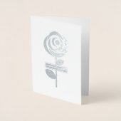 Happy Nurses Week. Rozen en stethoscoop Folie Kaarten (Voorkant)