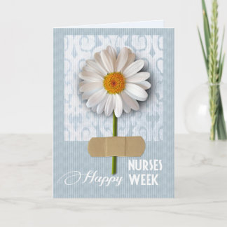 Happy Nurses Week. Wenskaart Daisy-ontwerp Bedankkaart