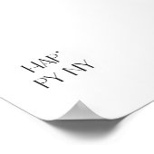 Happy NY - minimalistic typography poster (Hoek)