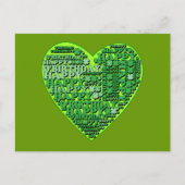 Happy O'Birthday met Heart T shirten en Gifts Briefkaart (Voorkant)