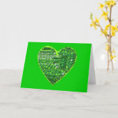 Happy O'Birthday met Heart T shirten en Gifts Kaart (Gele Bloem)