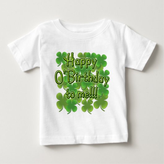 Happy O'Birthday met Shamrocks (Voorkant)