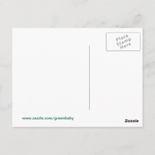 Happy O'Birthday met Shamrocks Briefkaart (Achterkant)