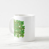 Happy O'Birthday met Shamrocks Koffiemok (Voorkant links)