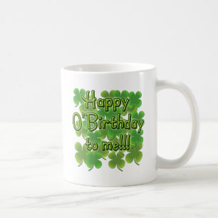 Happy O'Birthday met Shamrocks Koffiemok