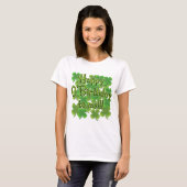 Happy O'Birthday met Shamrocks T-shirt (Voorkant volledig)