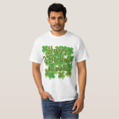 Happy O'Birthday met Shamrocks T-shirt (Voorkant volledig)