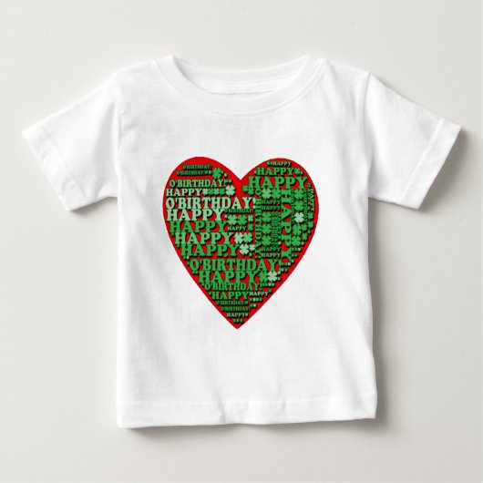Happy O'Birthday St Patricks Day Birthday Tshirt (Voorkant)