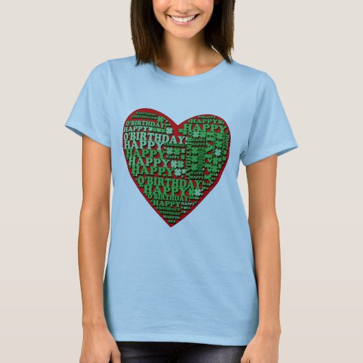 Happy O'Birthday St Patricks Day Birthday Tshirt (Voorkant)