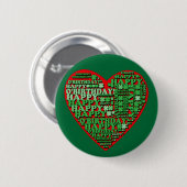 Happy O'Birthday St Patricks Day Birthday Tshirt Ronde Button 5,7 Cm (Voorkant /achterkant)