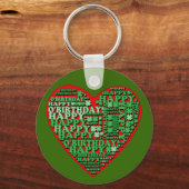 Happy O'Birthday St Patricks Day Birthday Tshirt Sleutelhanger (Voorkant)