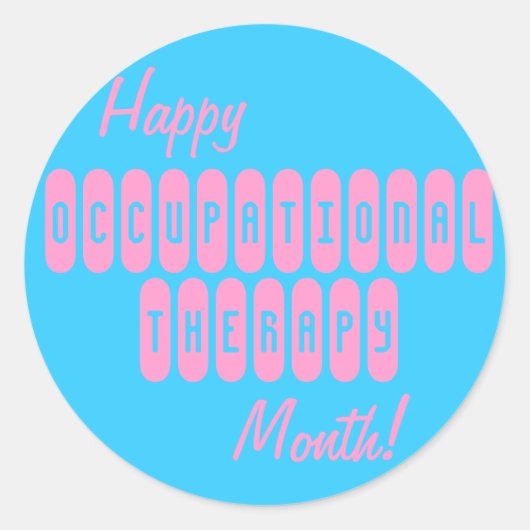 Happy Occupational Therapy Maand Stickers (Voorkant)