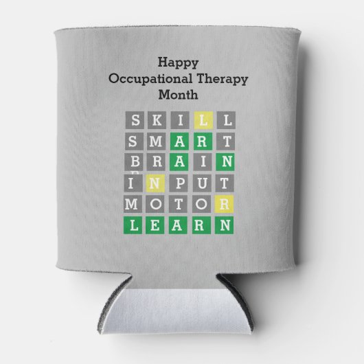Happy Occupational Therapy Maandelijkse Aangepaste Blikjeskoeler (Voorkant)
