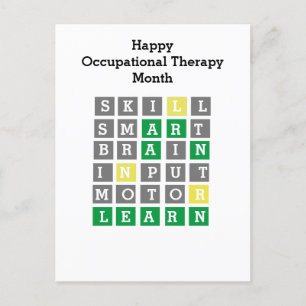 Happy Occupational Therapy Maandelijkse Aangepaste Briefkaart