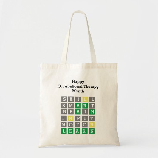 Happy Occupational Therapy Maandelijkse Aangepaste Tote Bag (Voorkant)
