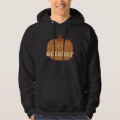Happy October Fall Pumpkin Hoodie (Voorkant)