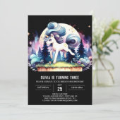 Happy Oerwoud Horse Verjaardag Kaart (Staand voorkant)