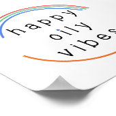 Happy oily Vibes Poster (Hoek)
