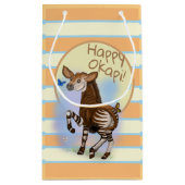 Happy Okapi. Klein Cadeauzakje (Achterkant)