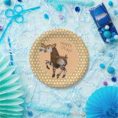 Happy Okapi. Papieren Bordje (Feest)