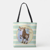 Happy Okapi. Tote Bag (Achterkant)