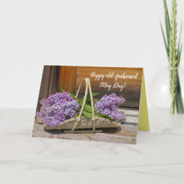 Happy Old Fashioned May Day Lilacs Kaart