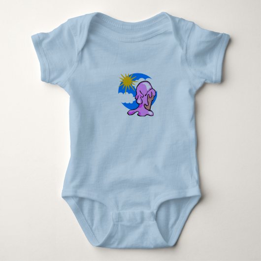 Happy on ice cream romper (Voorkant)