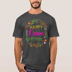 Happy Onam Festival India Holiday Indian Kerala Re T-shirt