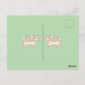 Happy Onam Groet Briefkaart (Achterkant)